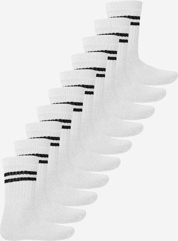 MT Athletic Socks 'Tennis' in White: front