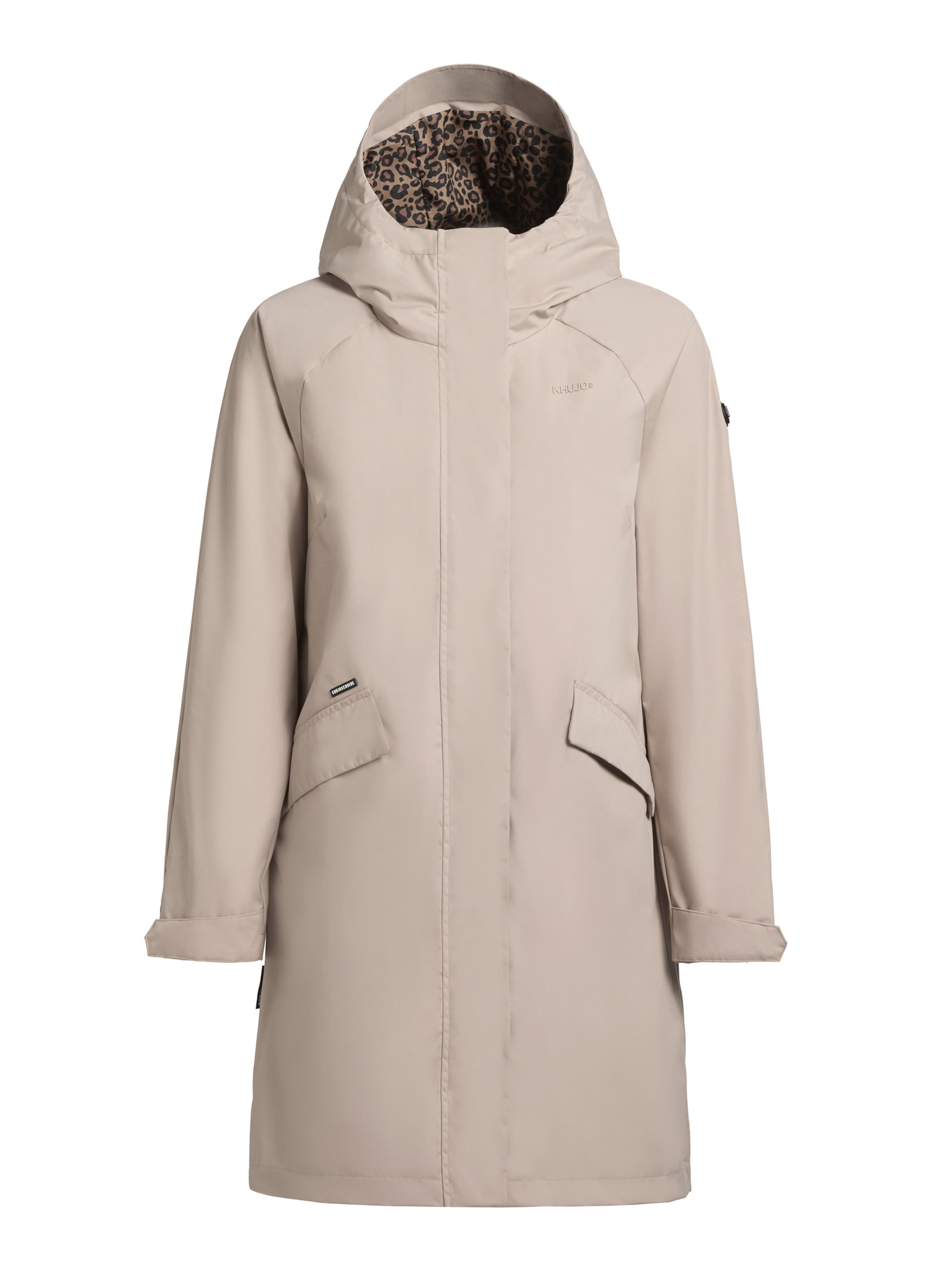 Manteau mi-saison 'Yeal' khujo en beige : devant