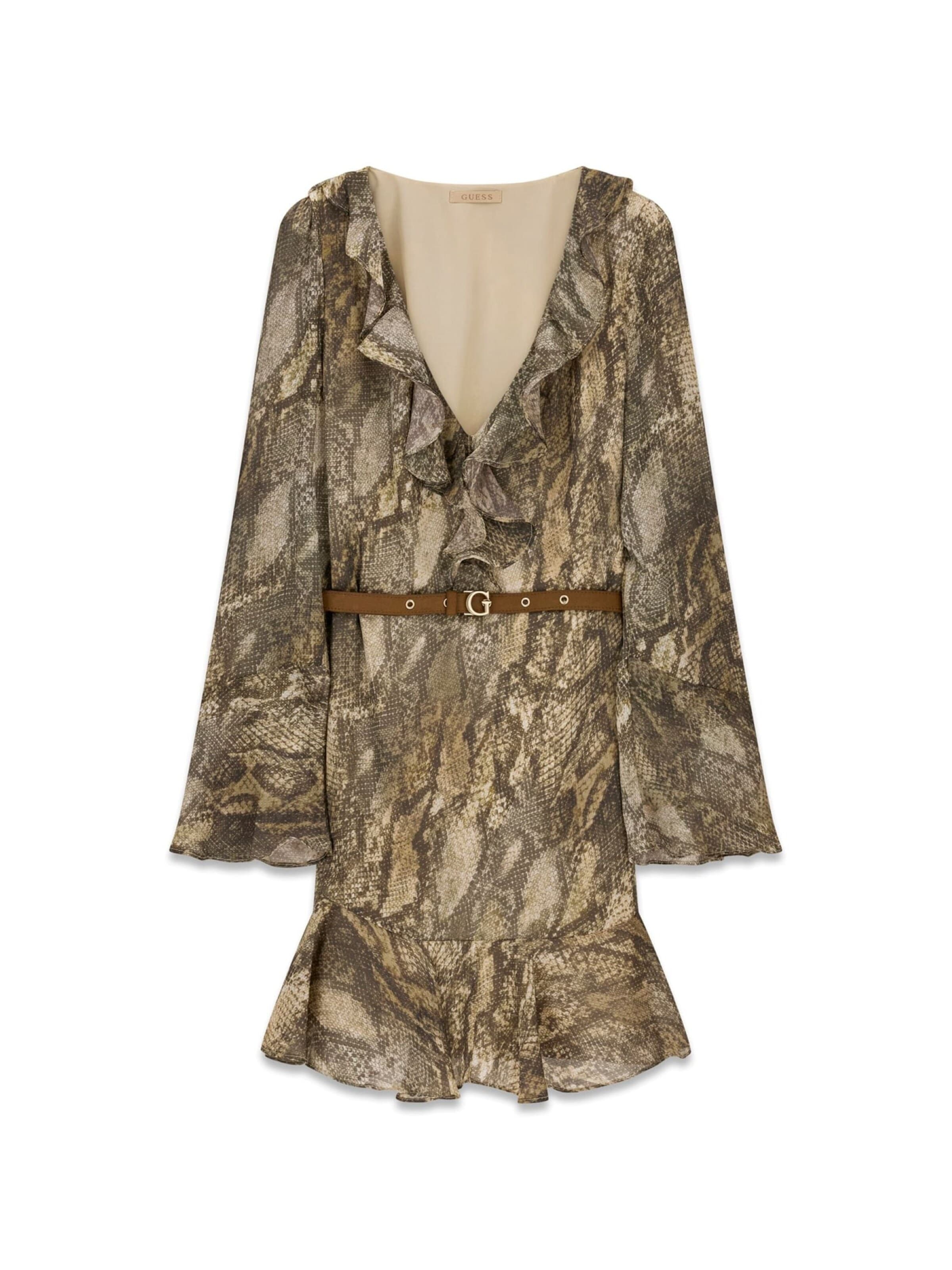 GUESS - Vestido 'W6YK35W2959' en marrón: frente