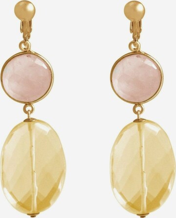 Gemshine Earrings in Yellow: front