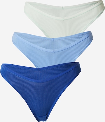 mėlyna ETAM Moteriškos kelnaitės 'JOHN': priekis