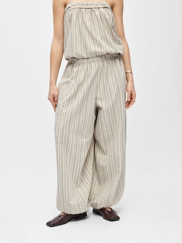 OBJECT - Pierna ancha Pantalón bombacho 'OBJBelem' en beige: frente