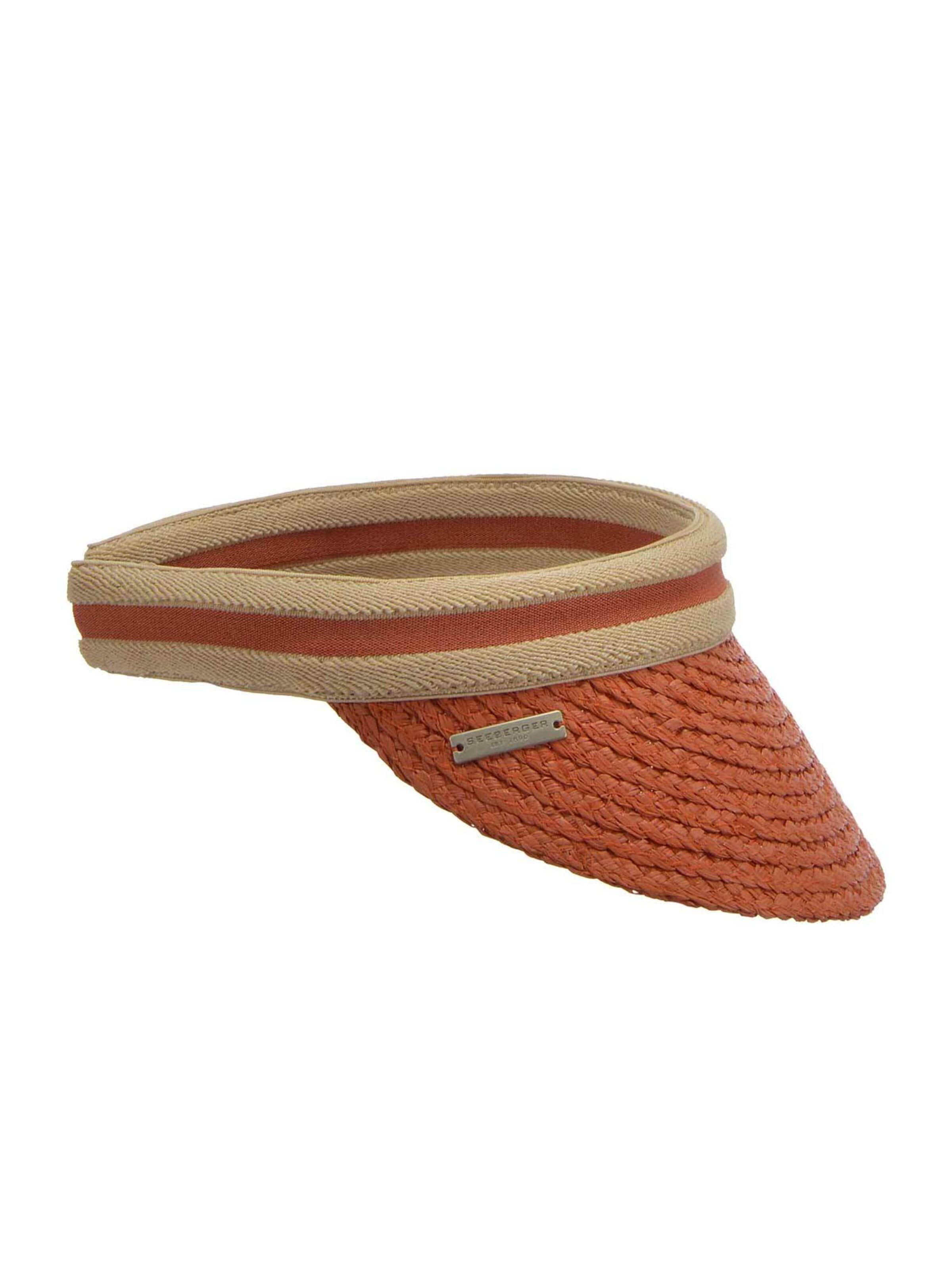 Seeberger Hat 'Visor' in Orange: front