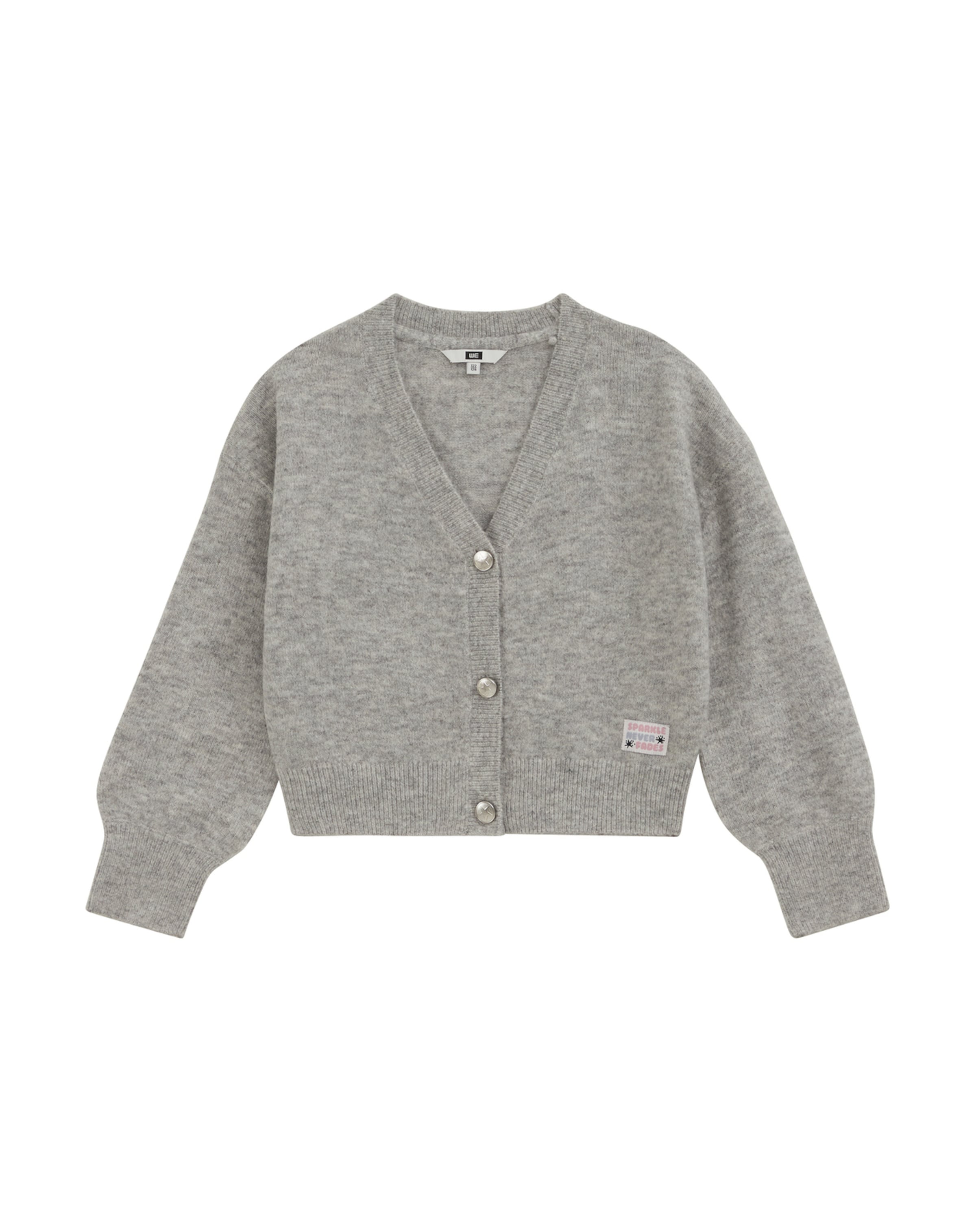 Cardigan WE Fashion en gris : devant