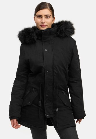 trueprodigy Winterparka ' Julius F ' in Schwarz: Vorderseite