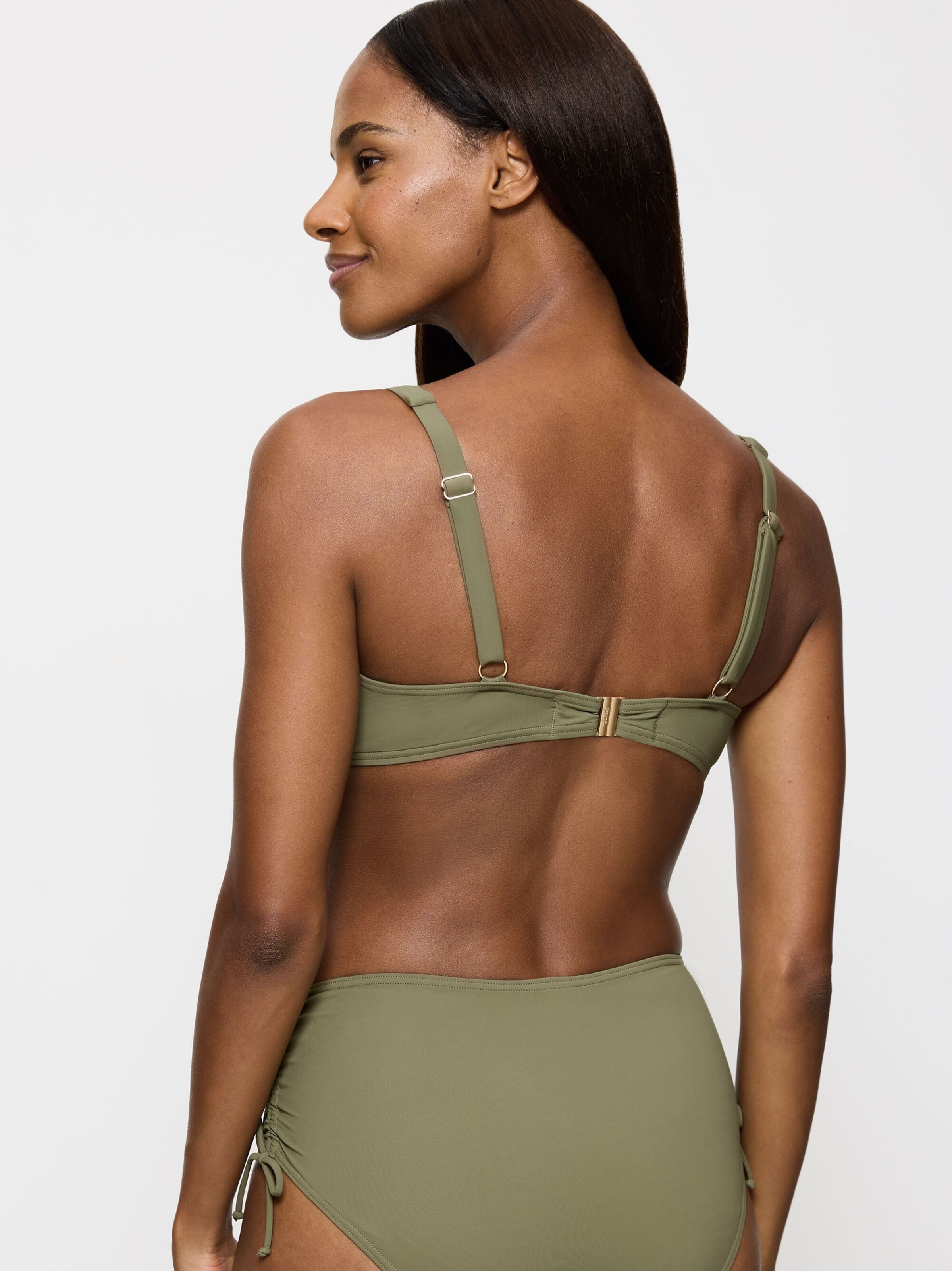 TRIUMPH Triangle Bikini Top ' Summer Twist ' in Green