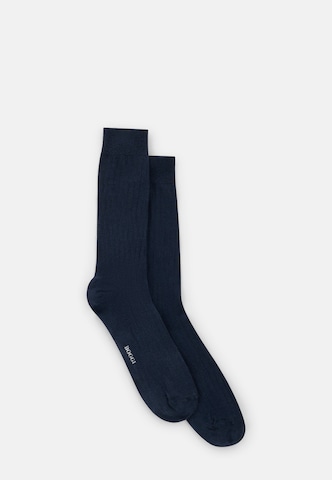 Chaussettes Boggi Milano en bleu : au dessus