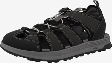 CLARKS Hiking Sandals 'ATL Trek Wave' in Black: front
