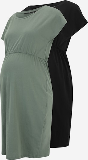 Vero Moda Maternity Robe 'LUNA' en vert / noir, Vue avec produit