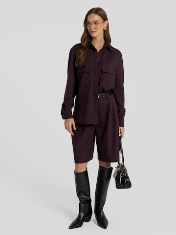 Regular Pantalon 'Omaro' mandragora en violet