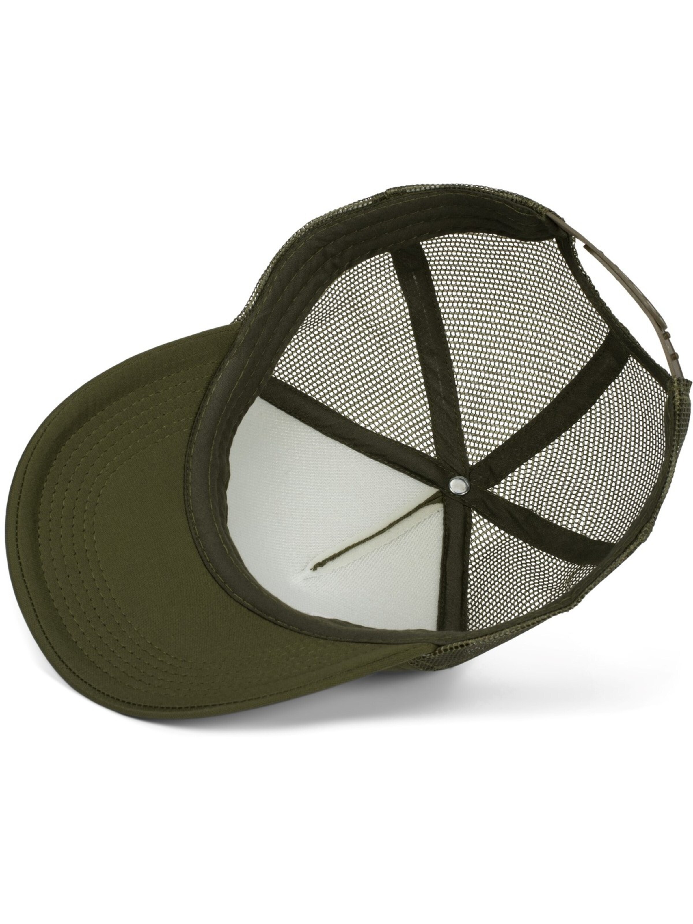 styleBREAKER Cap 'Trucker Cap 5-Panel Mesh' in Green
