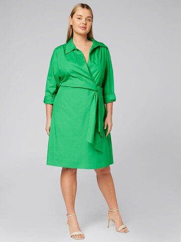 Rochie tip bluză 'Delia' de la Guido Maria Kretschmer Curvy pe verde