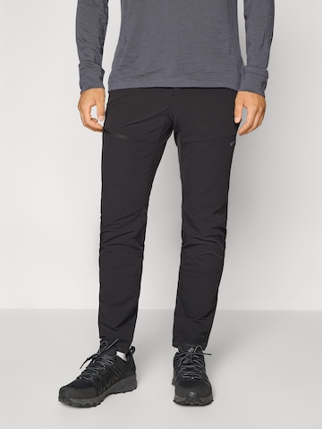 ICEPEAK Slimfit Παντελόνι φόρμας 'BEESKOW' σε μαύρο: μπροστά