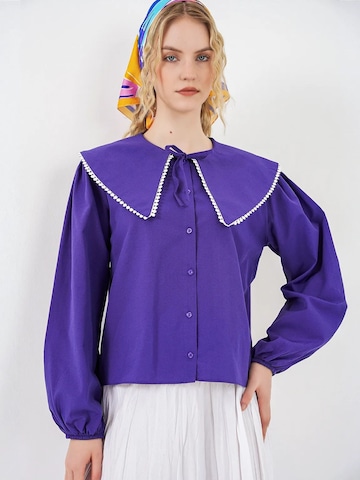 Bigdart Bluse in Lila: Vorderseite