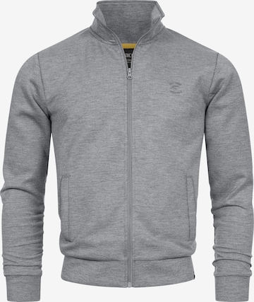 Veste de survêtement 'Sharpis' INDICODE JEANS en gris : devant