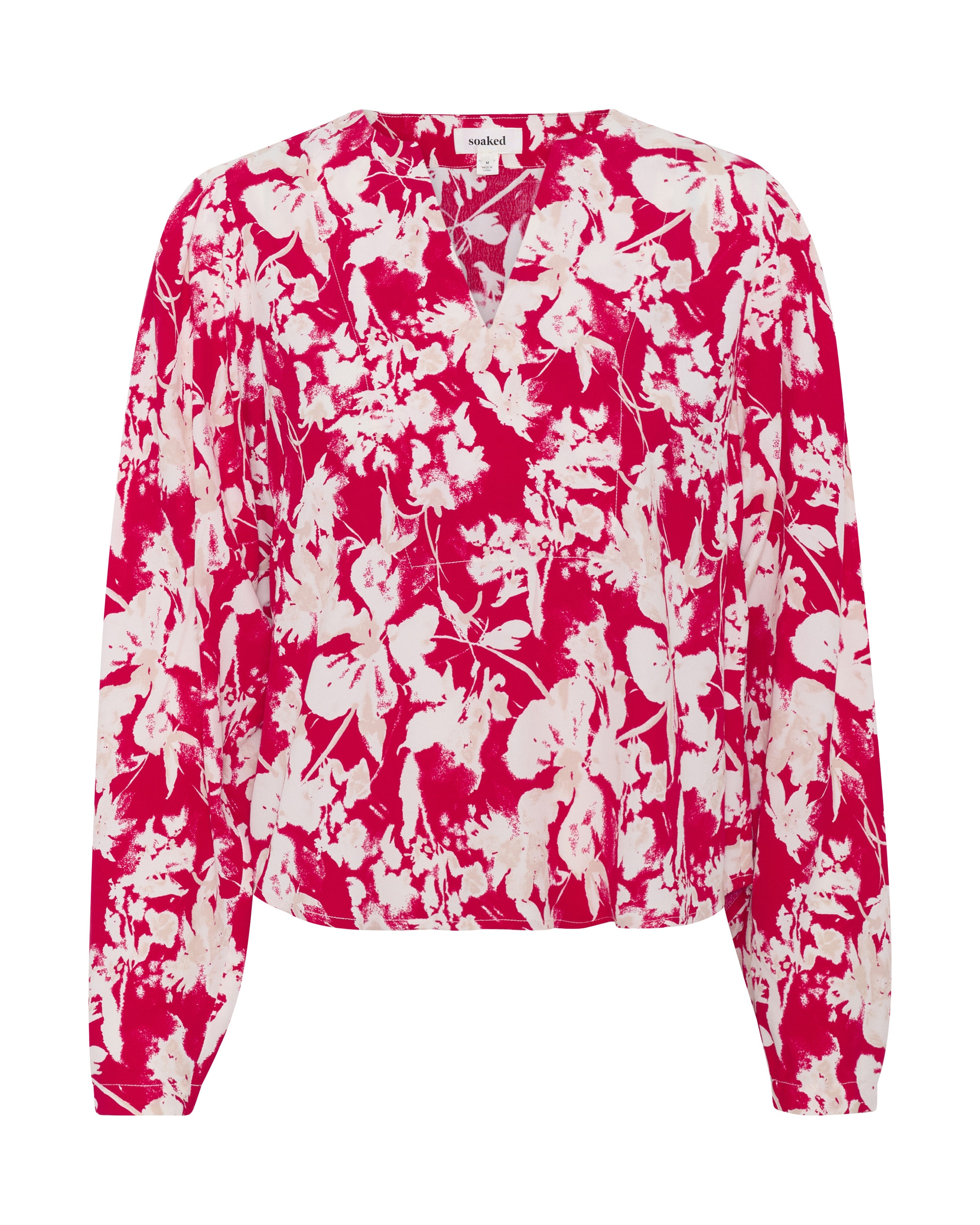 SOAKED IN LUXURY Blouse 'Oline' in Red: front