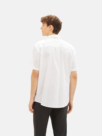 Regular fit Camicia di TOM TAILOR DENIM in bianco