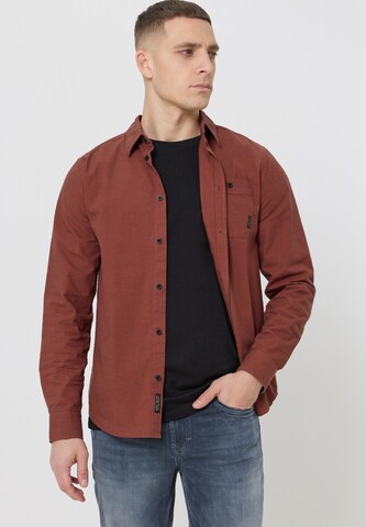Street One MEN Regular Fit Hemd in Rot: Vorderseite
