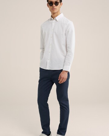 WE Fashion Slim fit Button Up Shirt in White