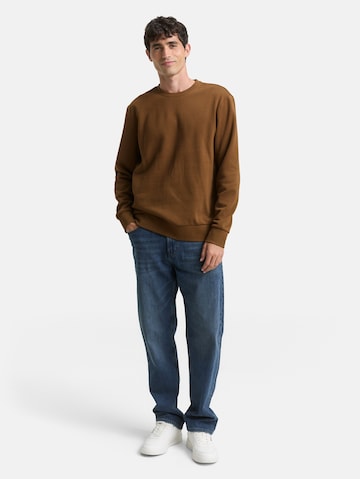 TOM TAILOR Sweatshirt in Bruin