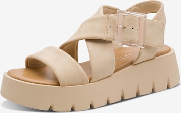 MARCO TOZZI Sandaler i beige: forside
