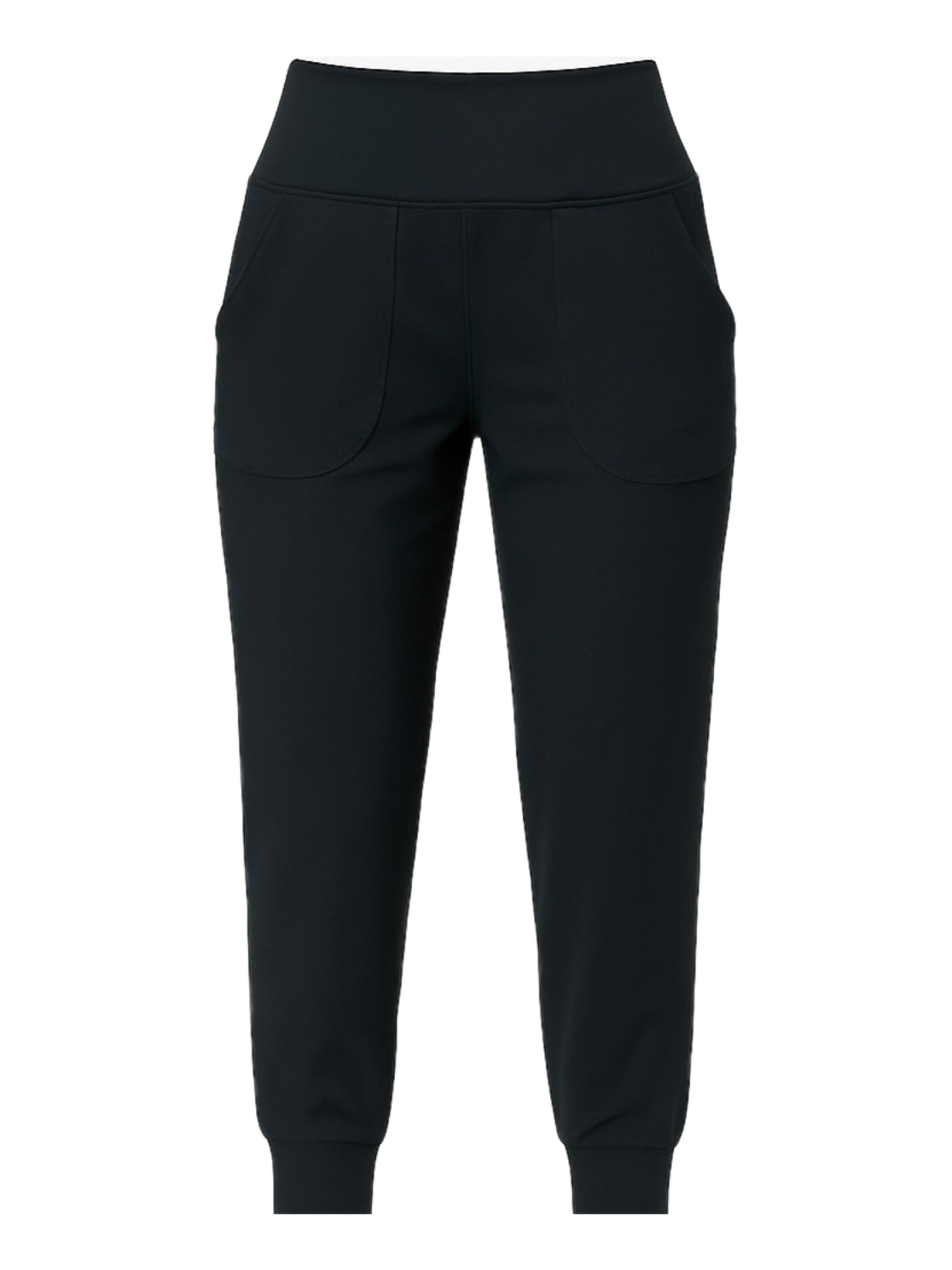C&City Tapered Trousers in Black: front