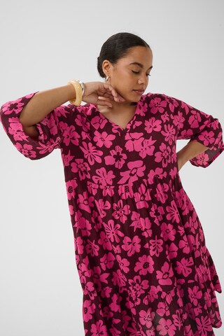KAFFE CURVE - Vestido 'KCIsma Ami' em vermelho