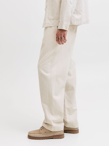 JACK & JONES Loosefit Jeans 'JJIKarl JJLawrence' in Beige