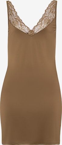 Hanro Negligee 'Juna' in Brown: front