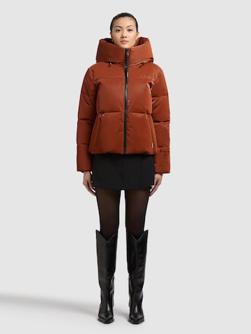 khujo Χειμερινό μπουφάν 'AUDREY SHINY' σε πορτοκαλί