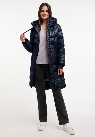 Frieda & Freddies NY Wintermantel 'Twister 2' in Blau