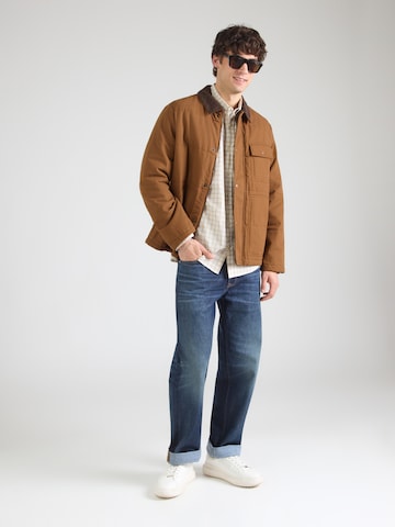 GAP Regular fit Button Up Shirt in Green
