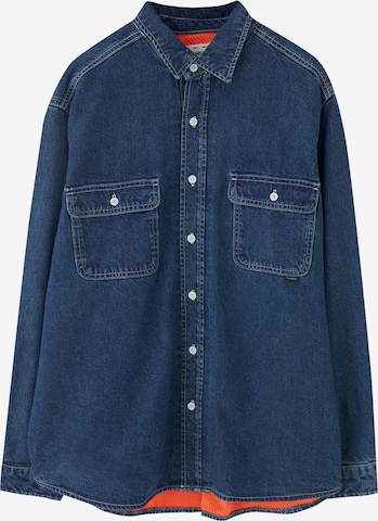 Pull&Bear Regular fit Skjorta i blå: framsida