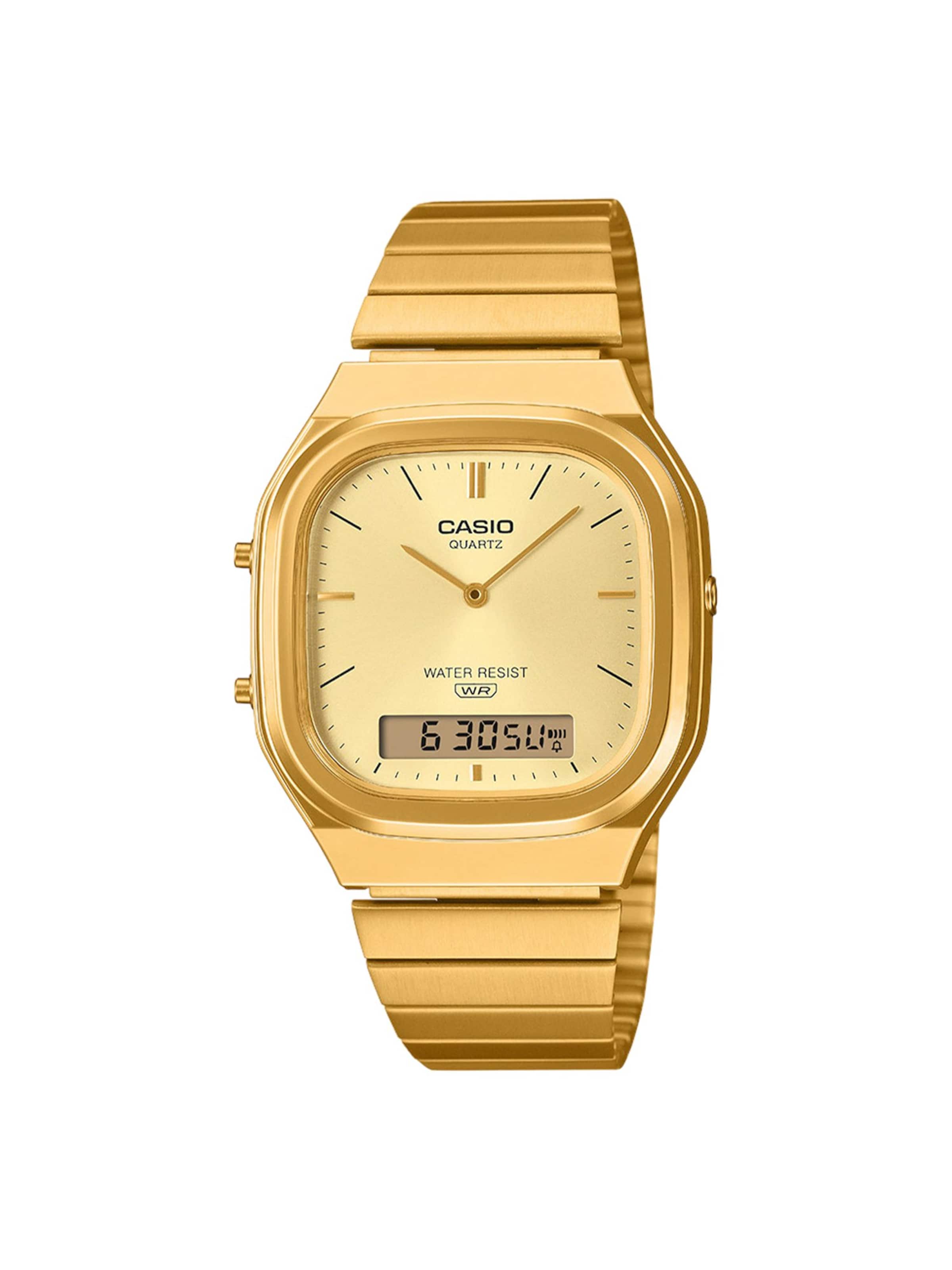 CASIO Analoog horloge 'Statement' in Goud: voorkant