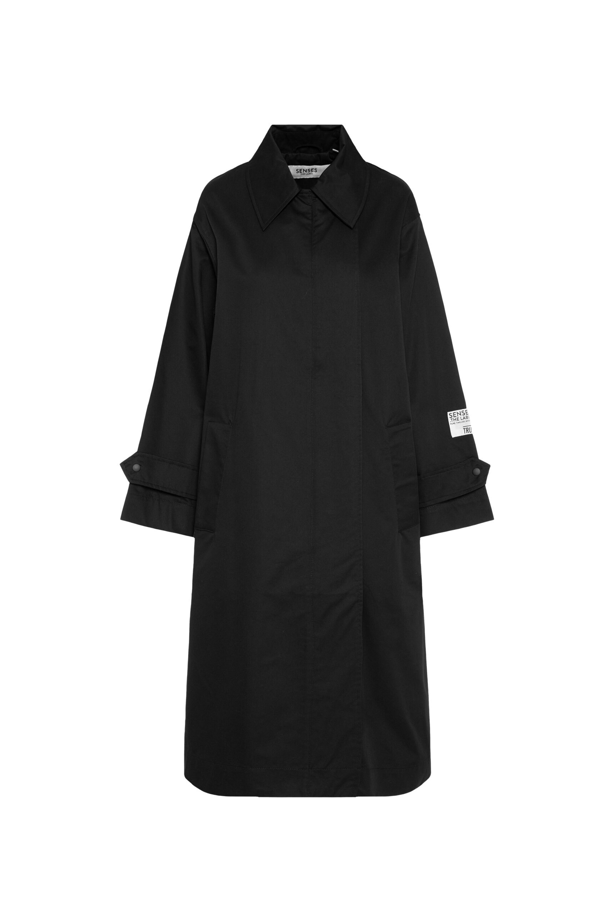SENSES.THE LABEL Übergangsjacke in Schwarz: Vorderseite