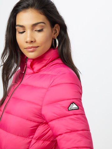 Superdry Winter Jacket 'Fuji' in Pink