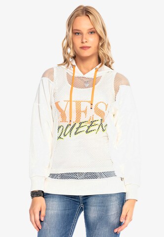 CIPO & BAXX Sweatshirt in Beige: voorkant