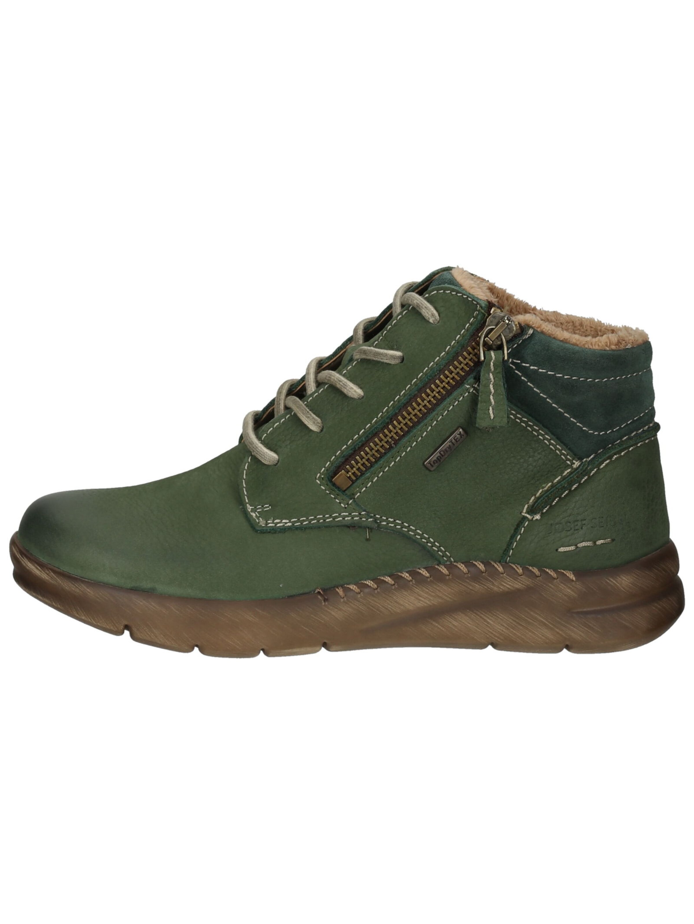JOSEF SEIBEL Schnürstiefelette 'Conny 52' in Grün