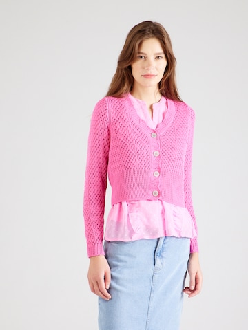 ONLY Gebreid vest 'ROSELIA' in Roze: voorkant