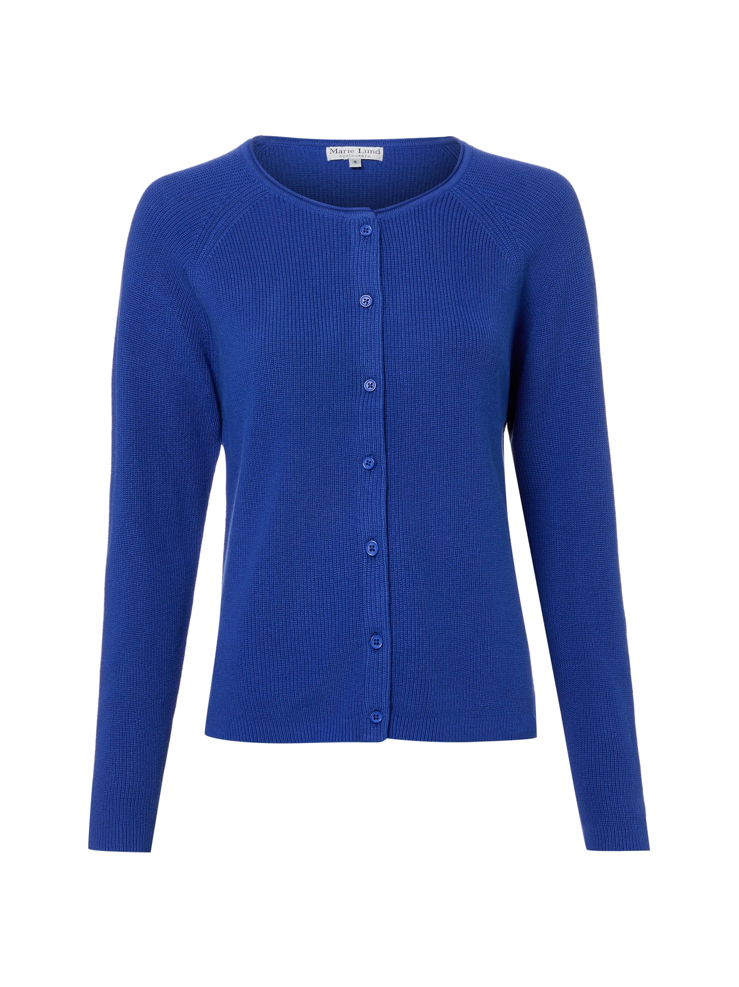 Marie Lund Cardigan en indigo, Vue avec produit