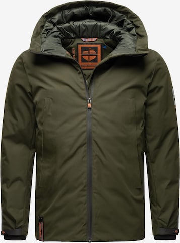 STONE HARBOUR Winter Jacket in Green: front