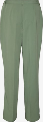 VERO MODA Loose fit Trousers with creases 'Zelda' in Green