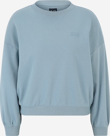 Gap Petite Sweatshirt in Blue: front