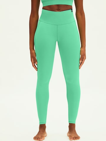 Skinny Leggings 'AASANA' ARMEDANGELS en vert : devant