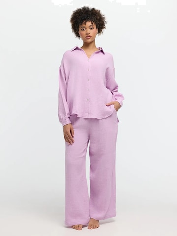 cfab Baggy Trousers 'Musselin Pants' in Purple