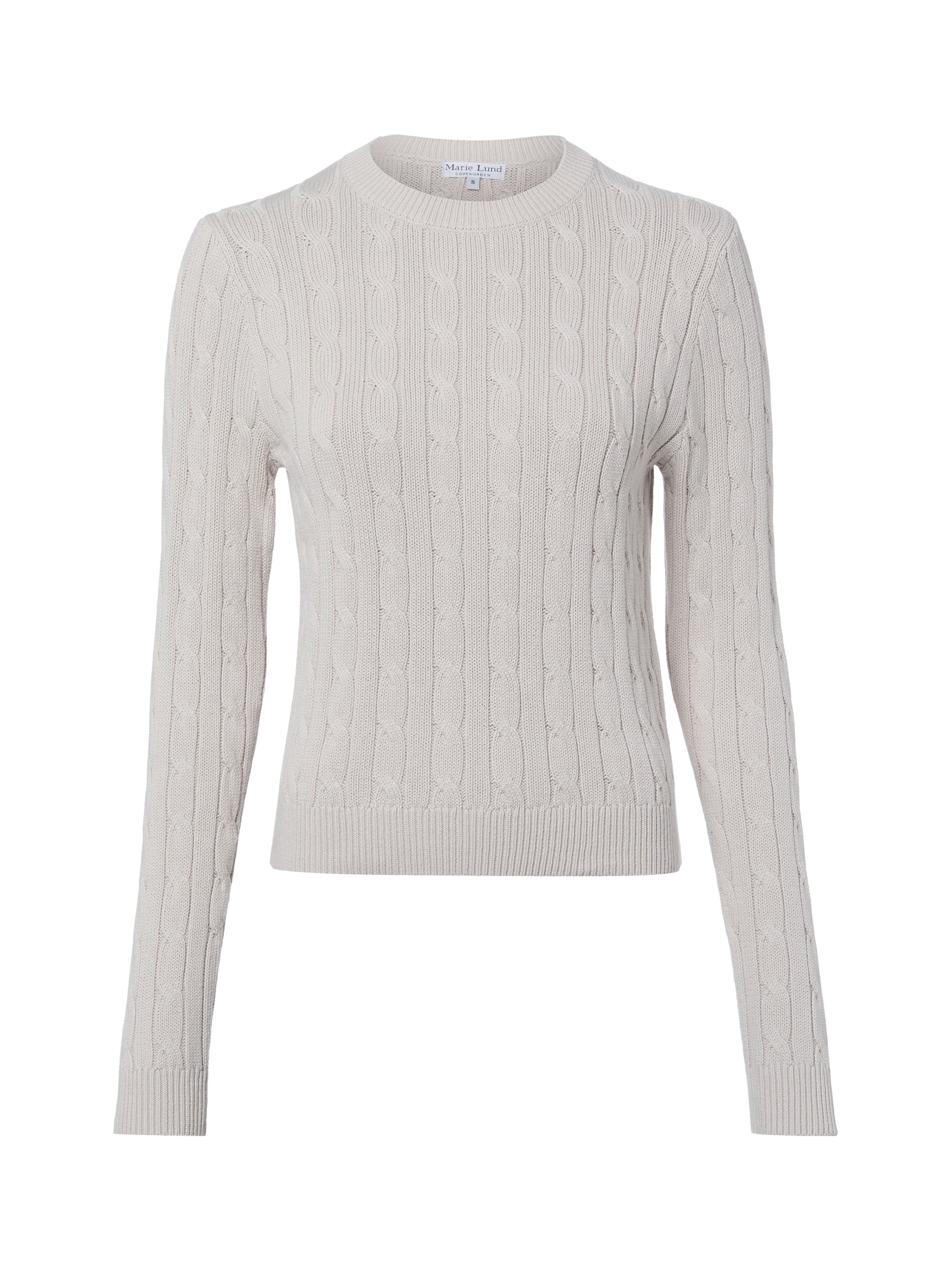 Marie Lund Sweater in Beige: front