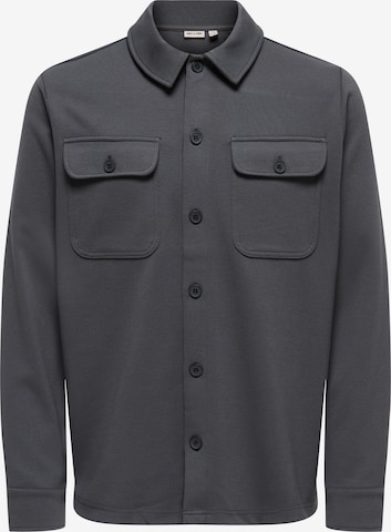 Only & Sons Overhemd 'ONSNew Kodyl' in Grijs: voorkant