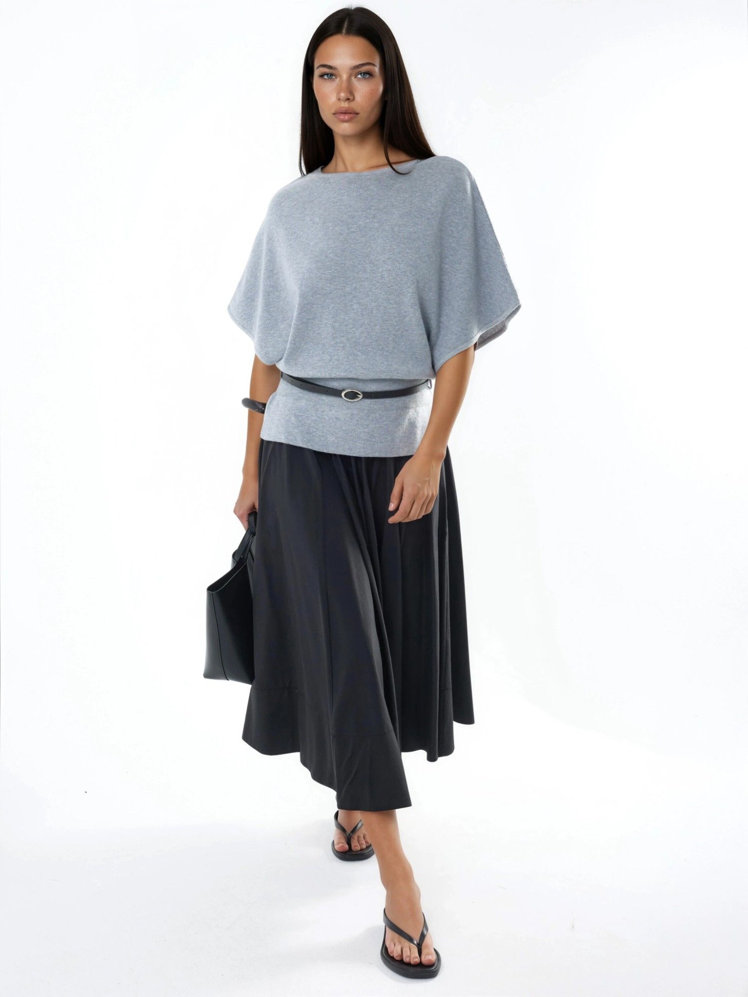 Qu Style Sweater in Grey