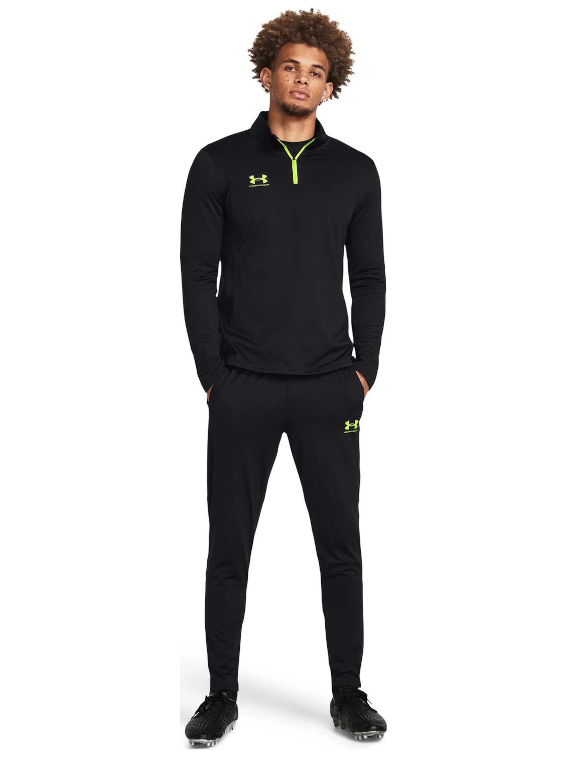 UNDER ARMOUR Regular Sports trousers 'Under Armour M S Ch. Train Pant' in Black: front