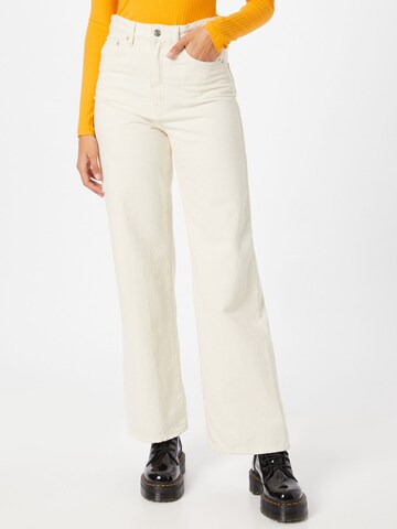 Gina Tricot Zvonové kalhoty Džíny 'Idun' – žlutá: přední strana